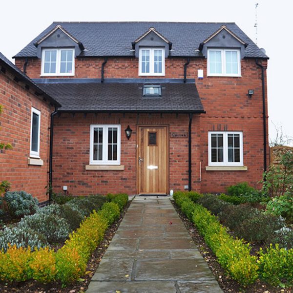 View this new build 4 bedroom family house project in Earl Shilton, with architectural design, planning support, landscaping and detailed design by Architectural Vistadesigns.