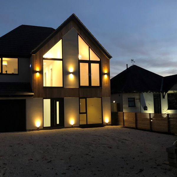 Completed contemporary house extension and renovation in Leicester Forest East