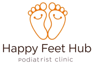 Happy Feet Hub podiatrist clinic logo