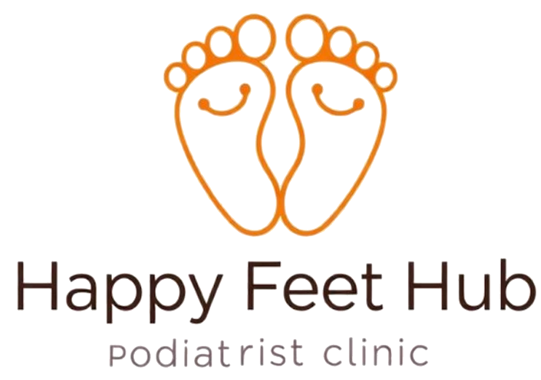 Happy Feet Hub podiatrist clinic logo